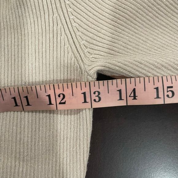 Caroline Constas Ribbed Knit Crochet Collar Midi Dress Size Medium - Picture 7 of 7